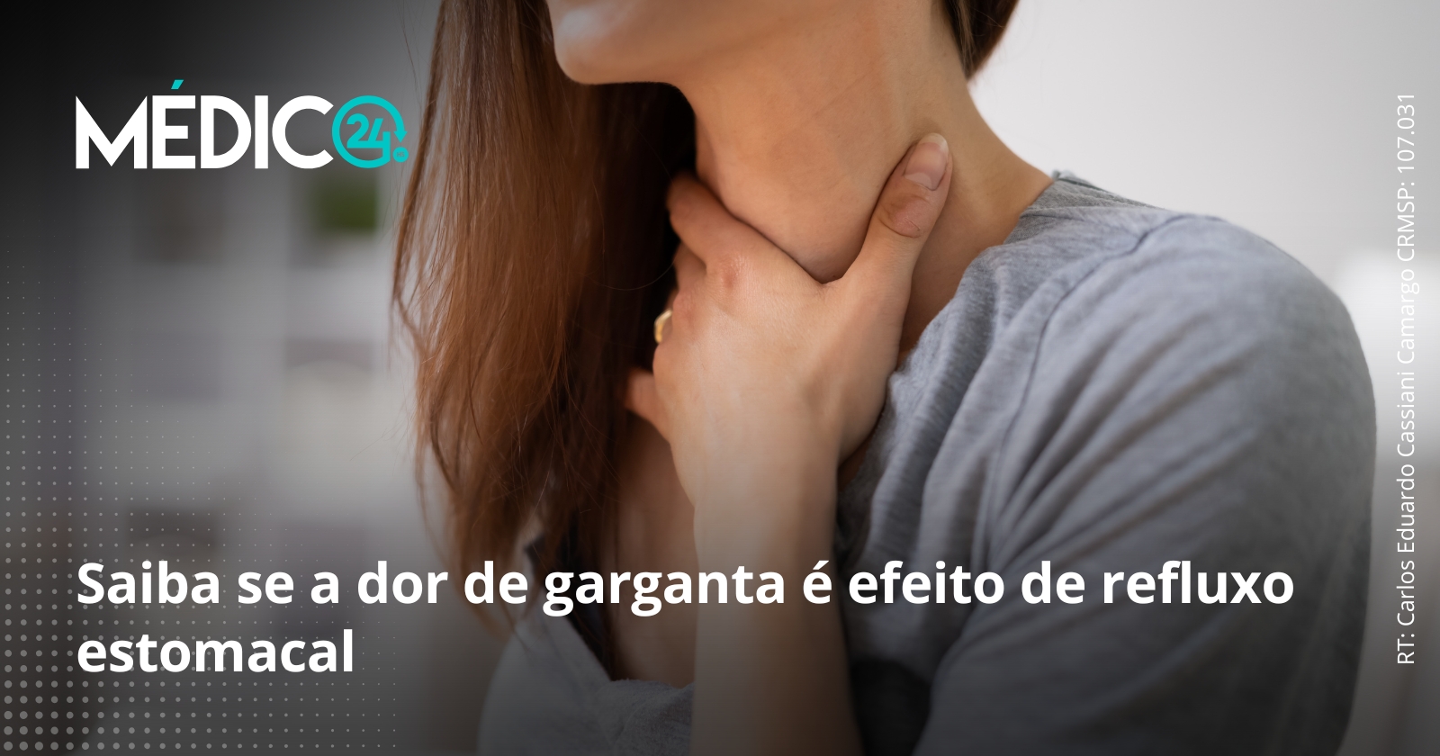 Saiba se a dor de garganta é efeito de refluxo estomacal